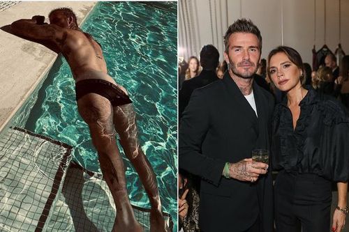 Victoria gây bão khi đăng ảnh David Beckham ở bể bơi