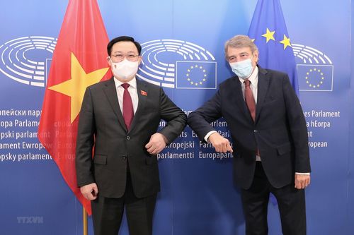 Chủ tịch Quốc hội hội đàm với Chủ tịch Nghị viện châu Âu