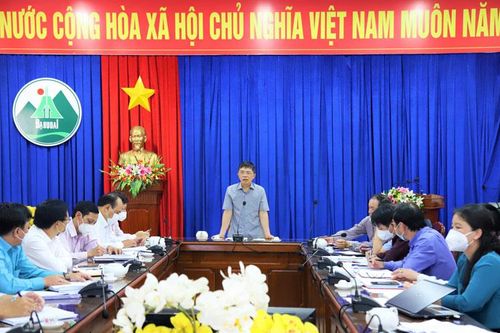 Phó Chủ tịch UBND tỉnh Lâm Đồng Đặng Trí Dũng làm việc với huyện Đạ Huoai
