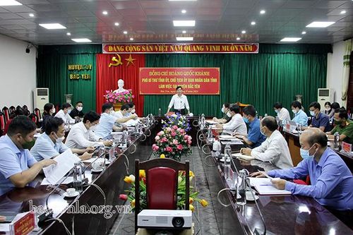 Đồng chí Chủ tịch UBND tỉnh làm việc tại huyện Bắc Yên