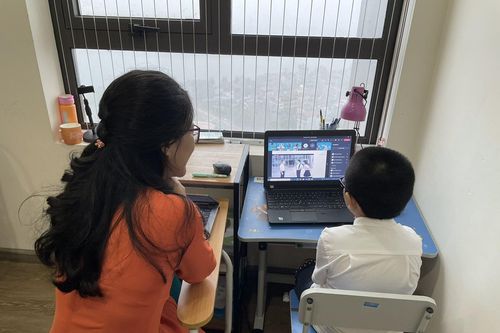 Con khóc, mẹ quát mắng, máy vẫn quay mòng mòng mỗi buổi học trực tuyến
