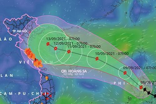 Bão Côn Sơn có thể quần thảo nhiều ngày ở Hoàng Sa trước khi vào Vịnh Bắc Bộ