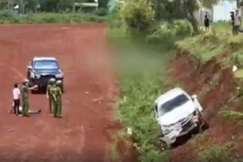 Dùng ô tô 'húc' nhau để giải quyết mâu thuẫn ở Gia Lai