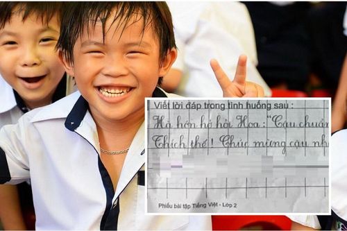 Được bạn nhiệt tình gửi lời chúc chuyến đi Vũng Tàu, cậu bé đáp gọn lỏn một từ khiến dân mạng cười ngất
