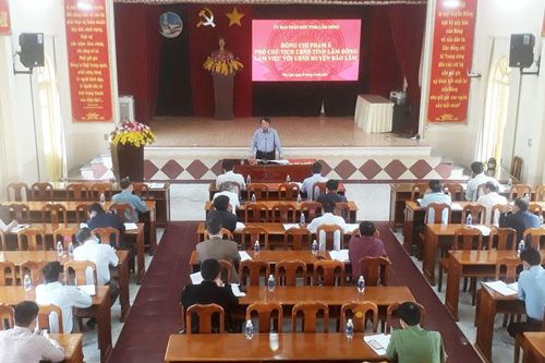 Phó Chủ tịch UBND tỉnh Lâm Đồng Phạm S làm việc với huyện Bảo Lâm