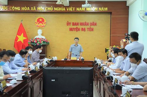Phó Chủ tịch UBND tỉnh Lâm Đồng Đặng Trí Dũng làm việc tại huyện Đạ Tẻh