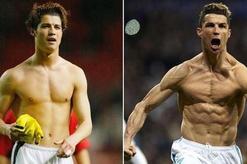 Bí mật đằng sau sự thay đổi hình thể đáng kinh ngạc của Ronaldo