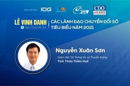 Chính trị - Xã hội Cải cách hành chính Giám đốc Sở Thông tin và Truyền thông Nguyễn Xuân Sơn là một trong 18 lãnh đạo chuyển đổi số Việt Nam tiêu biểu