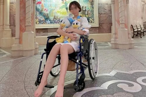 Người trẻ Trung Quốc thuê xe lăn ở khu vui chơi vì lười đi bộ