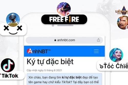 Bí kíp tạo tên game kí tự đặc biệt cho game thủ Free Fire