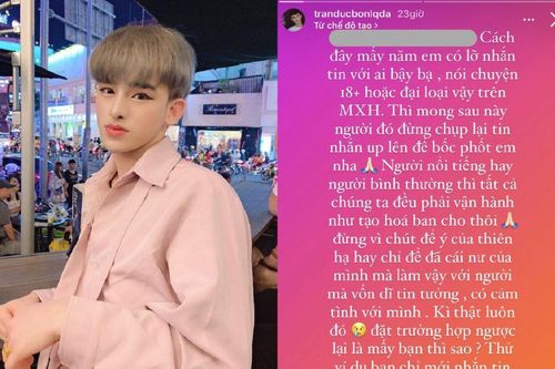 Trần Đức Bo từng gửi tin nhắn 'bậy bạ' cho nhiều người, 'năn nỉ' cộng đồng mạng vì sợ bị 'phốt'