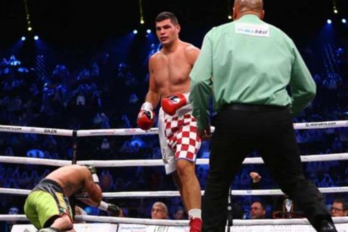 5 lần đánh ngã Marko Radonjic, 'gã khổng lồ Croatia' Filip Hrgovic tiến gần hơn đến vị trí tranh đai IBF