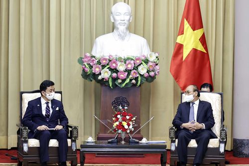 Chủ tịch nước Nguyễn Xuân Phúc tiếp Bộ trưởng Quốc phòng Nhật Bản