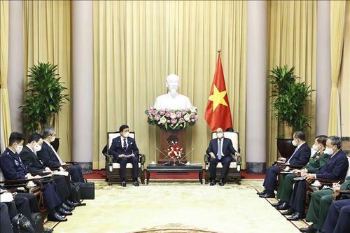 Chủ tịch nước Nguyễn Xuân Phúc tiếp Bộ trưởng Quốc phòng Nhật Bản