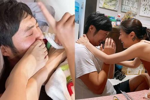 Pha Lê 'lầy lội' đưa chân lên mặt ông xã, fan 'ngã ngửa'