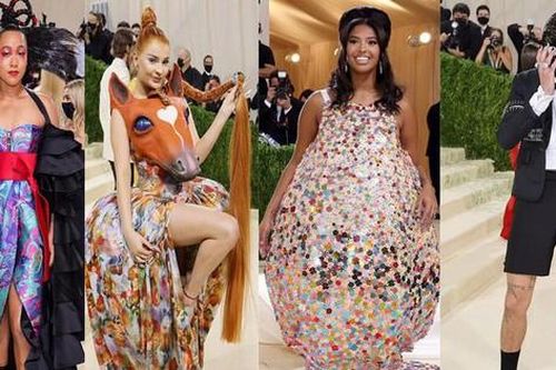 'Thảm họa' Met Gala 2021: Người mang đầu ngựa, kẻ tự biến mình thành bóng disco