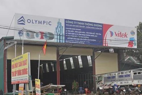 Giám đốc công ty ở Hà Tĩnh bị máy cán tôn cuốn tử vong