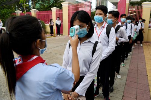 Campuchia: Đa số trường học tại Phnom Penh mở cửa theo đúng kế hoạch