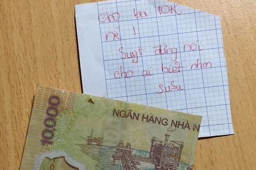 Câu chuyện về tờ 10 nghìn đồng và dòng ghi chú của cô bé lớp 5 dành cho ba gây 'bão' mạng xã hội