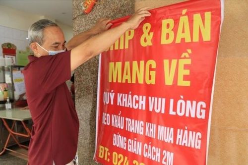 Từ 12h00 ngày 16/9, cửa hàng ăn, uống tại một số quận, huyện Hà Nội được bán mang về