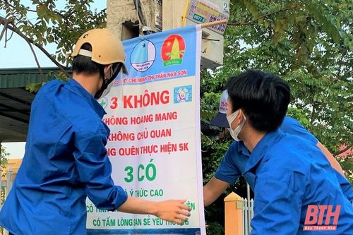 Tuổi trẻ Nga Sơn chung tay trong cuộc chiến đẩy lùi dịch bệnh COVID-19