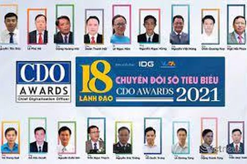 Tôn vinh 18 lãnh đạo chuyển đổi số Việt Nam tiêu biểu năm 2021
