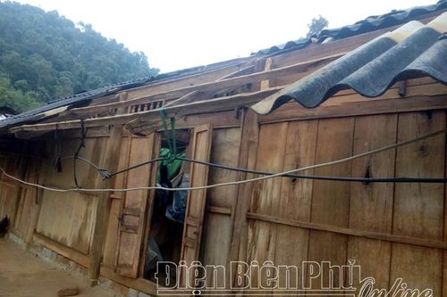 TP. Điện Biên Phủ, huyện Điện Biên Đông: Nhiều thiệt hại do giông lốc