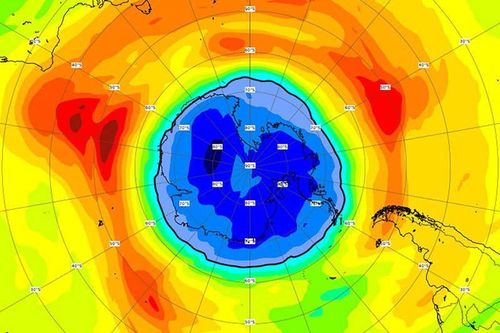 Công bố hình ảnh cực sốc lỗ thủng tầng ozone ở Nam Cực