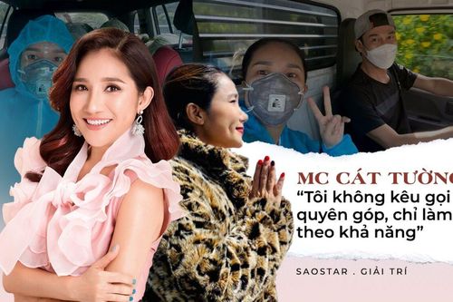 MC Cát Tường: 'Tôi không kêu gọi quyên góp, chỉ làm theo khả năng'