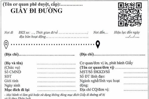 Hướng dẫn đăng ký giấy đi đường theo quyết định mới