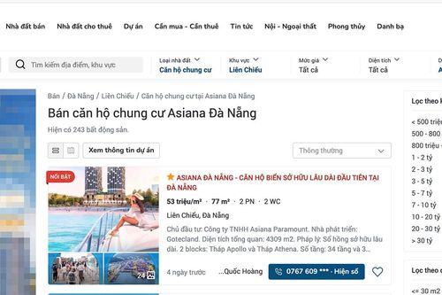 Đà Nẵng: Sở Xây dựng 'tuýt còi' 2 chủ đầu tư bán căn hộ khi chưa đủ điều kiện