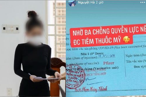 Phạt cô gái bịa chuyện tiêm vaccine COVID-19 'nhờ ba chồng quyền lực'
