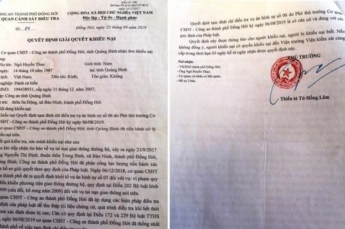 Vụ TNGT tại Đồng Hới: Cơ quan CSĐT Công an TP Đồng Hới có dấu hiệu vi phạm tố tụng nghiêm trọng