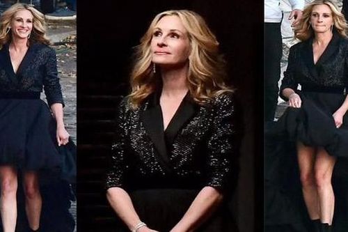 'Người đàn bà đẹp' Julia Roberts rạng ngời tuổi U60, đôi chân dài thẳng tắp hút mắt