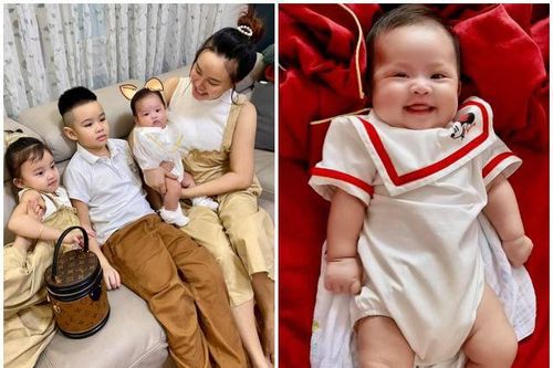 Con thứ 3 của Vy Oanh 2 tháng to như 6 tháng, càng lớn càng giống một nam đại gia
