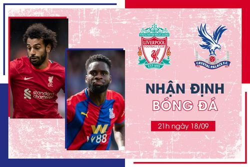 Nhận định bóng đá Liverpool vs Crystal Palace vòng 5 Ngoại Hạng Anh