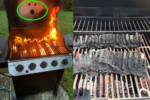 Dở khóc dở cười vợ đoảng vào bếp, lò nướng còn phải kinh hoàng