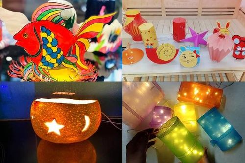Giãn cách xã hội mẹ tự tay làm đèn cho con đón Trung thu