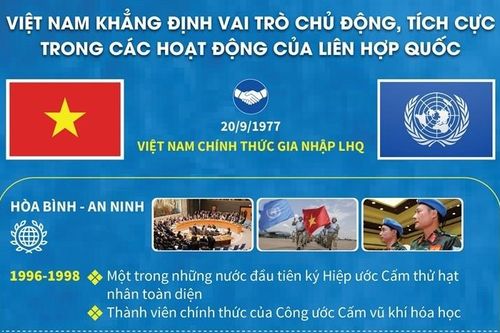 Việt Nam khẳng định vai trò chủ động, tích cực trong các hoạt động của Liên hợp quốc