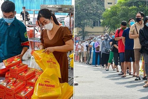Quận mở điểm bán bánh Trung thu lưu động, dân Hà Nội xếp hàng từ 4h sáng chờ mua