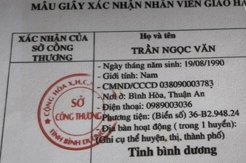 Shipper làm giả con dấu của Sở Công thương để 'thông chốt' đi giao hàng