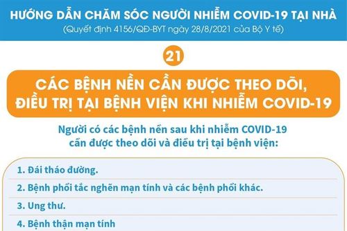 Các bệnh nền cần được theo dõi, điều trị tại bệnh viện khi mắc COVID-19