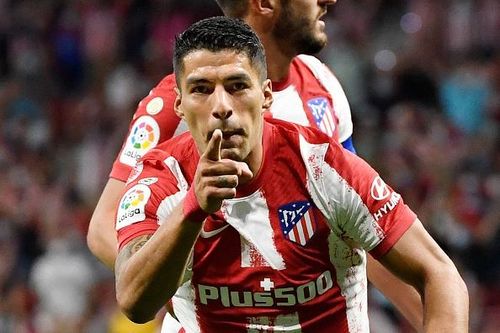 Suarez lập cú đúp đưa Atletico Madrid lên ngôi đầu La Liga