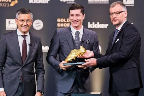 Lewandowski được trao danh hiệu 'Chiếc giày Vàng châu Âu'