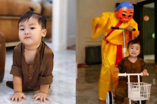 Biểu cảm của con trai Hòa Minzy khi gặp nhân vật này trong đêm Trung thu 'đốn tim' dân mạng