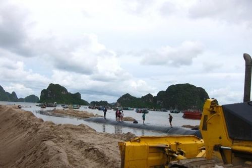 Lãnh đạo TP Hạ Long nói gì về vụ dùng cát lậu san lấp dự án đường bao biển?