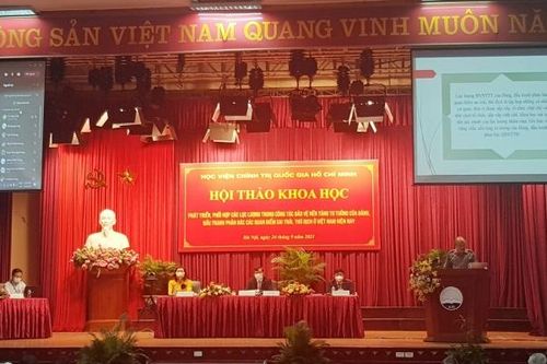 Hội thảo khoa học 'Phát triển, phối hợp lực lượng trong công tác bảo vệ nền tảng tư tưởng của Đảng'