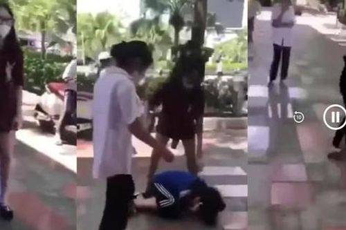 Nữ sinh cấp 2 Hải Phòng bị đánh hội đồng