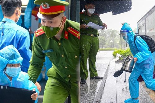 Hà Nội: Công an đội mưa đón 100 công dân ở Thanh Xuân Trung cách ly trở về