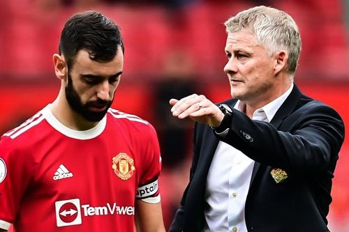 Phản ứng của Solskjaer sau khi Bruno đá hỏng phạt đền